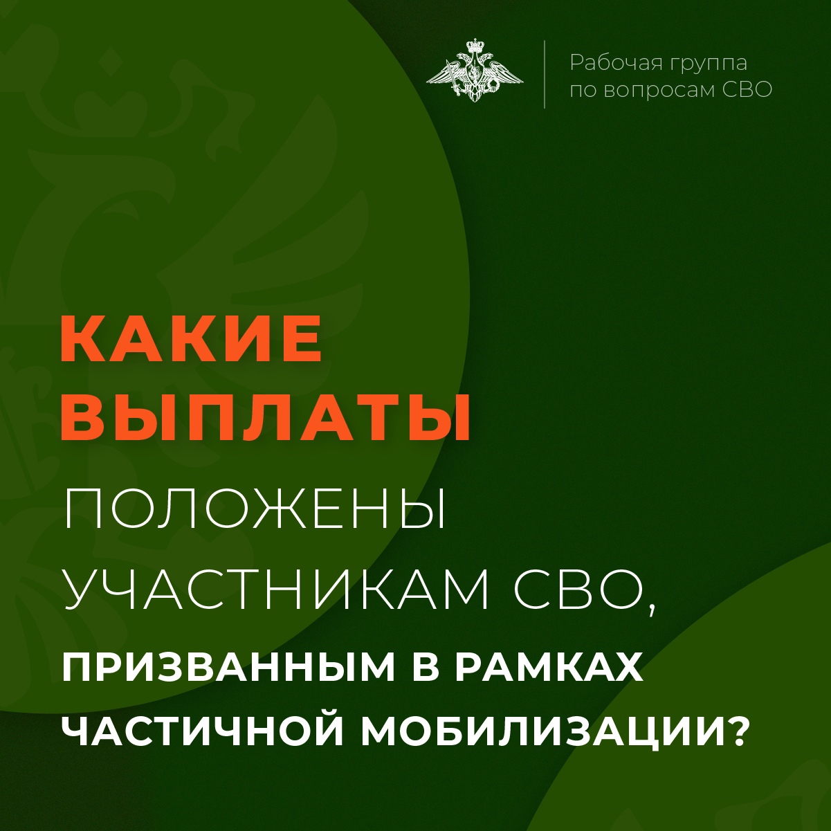 Какие выплаты положены участникам СВО, призванным в рамках частичной мобилизации?.