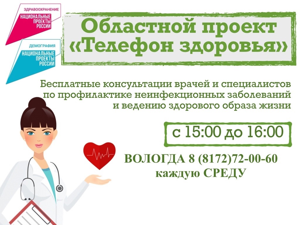 График работы специалистов на «Телефоне здоровья» в июле 2024 года.