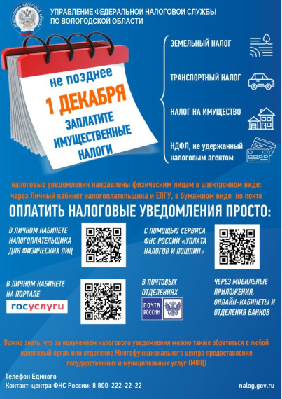Не позднее 1 декабря заплатите имущественные налоги. Не позднее 1 декабря заплатите имущественные налоги.